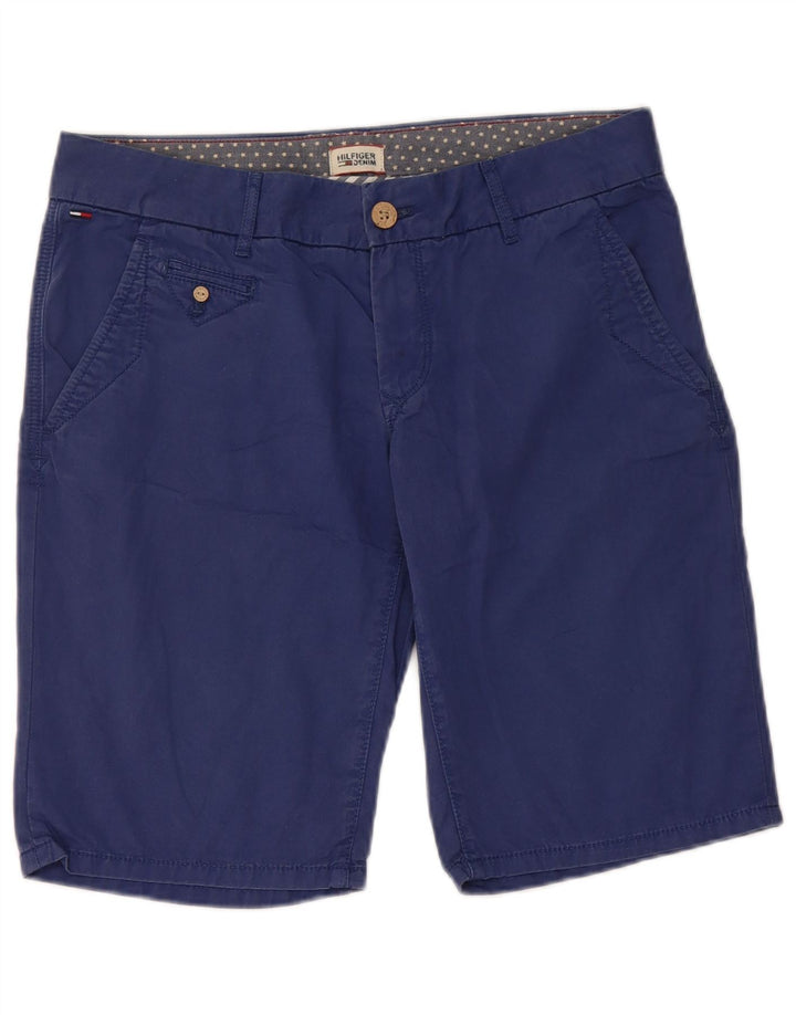 Pantalones Cortos Chinos Tommy Hilfiger Mujer W28 Algodón Azul Medio