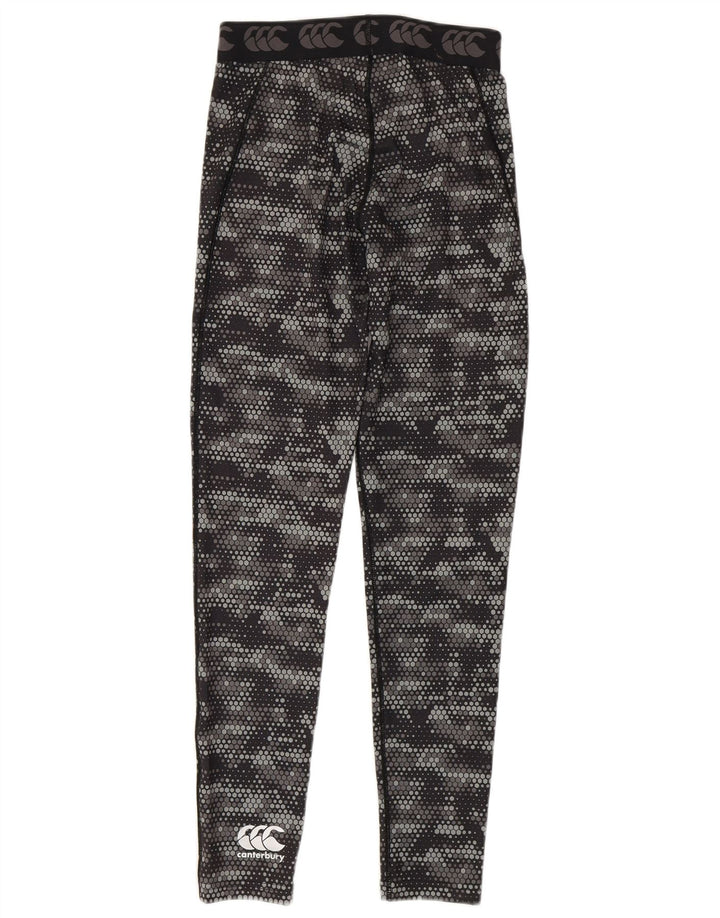 Canterbury Leggings gráficos para mujer UK 8 Pequeño Poliéster geométrico negro