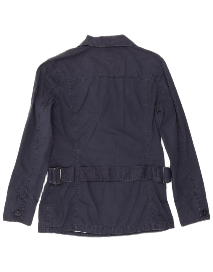 Tommy Hilfiger Chaqueta militar para mujer UK 14 Mediana Azul marino Algodón