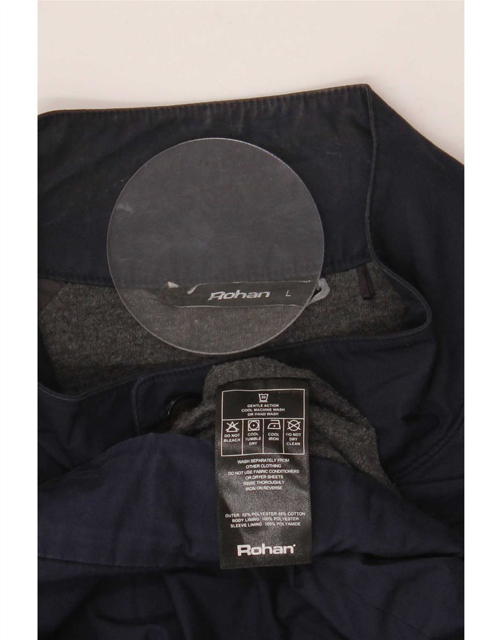 Rohan Chaqueta Bomber para Hombre UK 40 Grande Poliéster Azul Marino