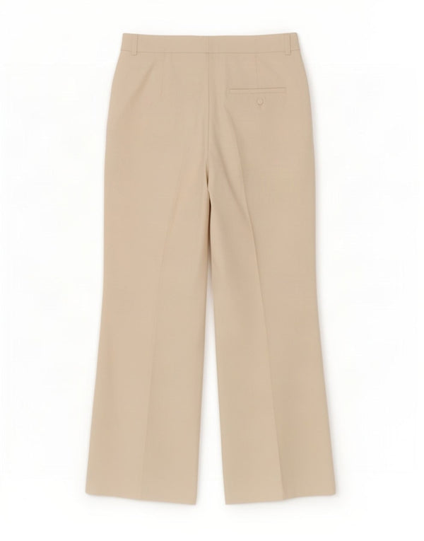 Massimo Dutti Pantalón de traje ancho para mujer EU 38 Small W28 L26 Beige