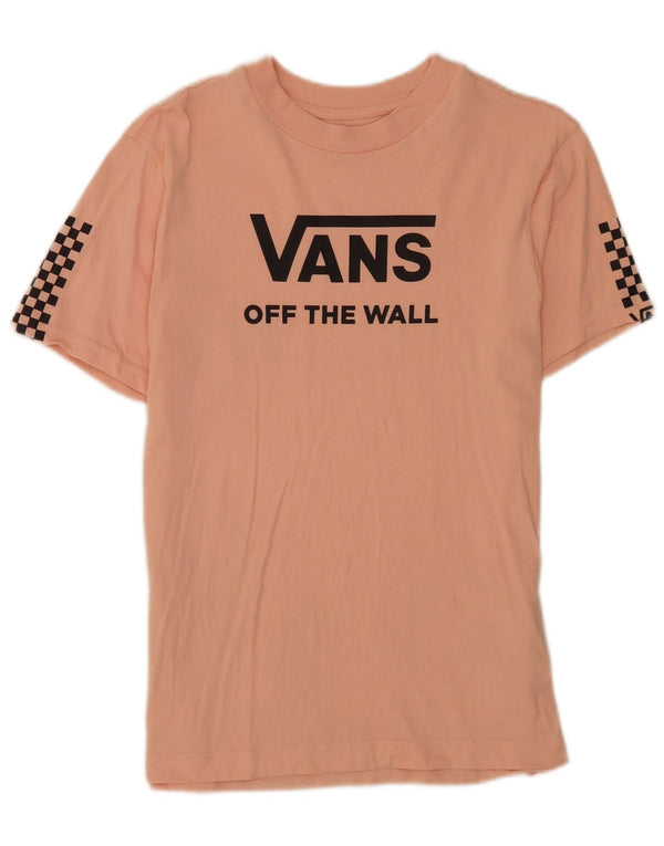 Vans Camiseta gráfica para mujer Top UK 42 Algodón rosa medio