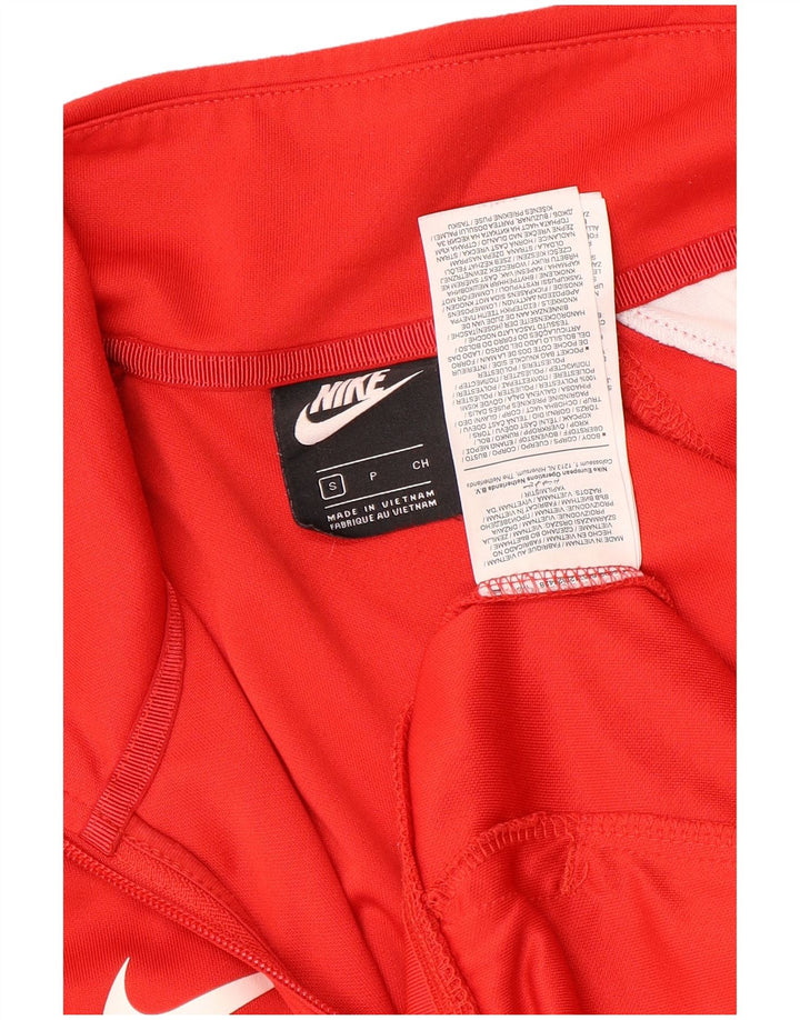 Nike Hombre Swoosh Graphic Chándal Top Chaqueta Pequeño Rojo Colorblock