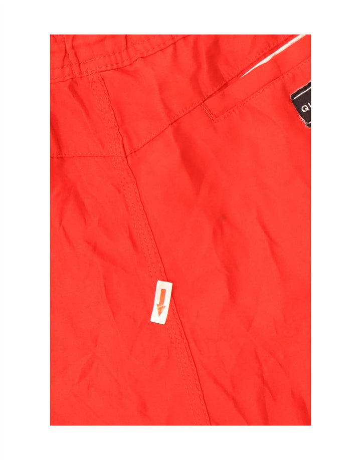 Pantalones cortos deportivos Quiksilver para hombre, poliéster rojo grande
