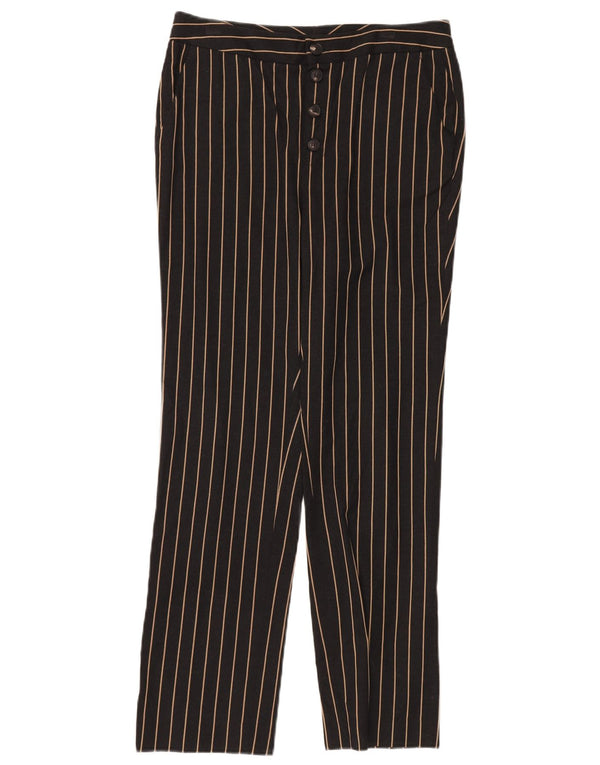 MASSIMO DUTTI Pantalones chinos de cintura alta para mujer EU 38 Small W28 L28 Negro