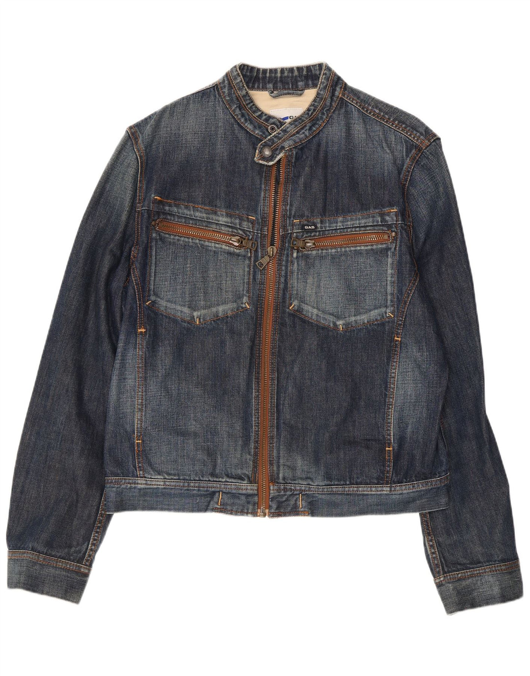 Gas Chaqueta Vaquera Mujer ES 40 XL Algodón Azul