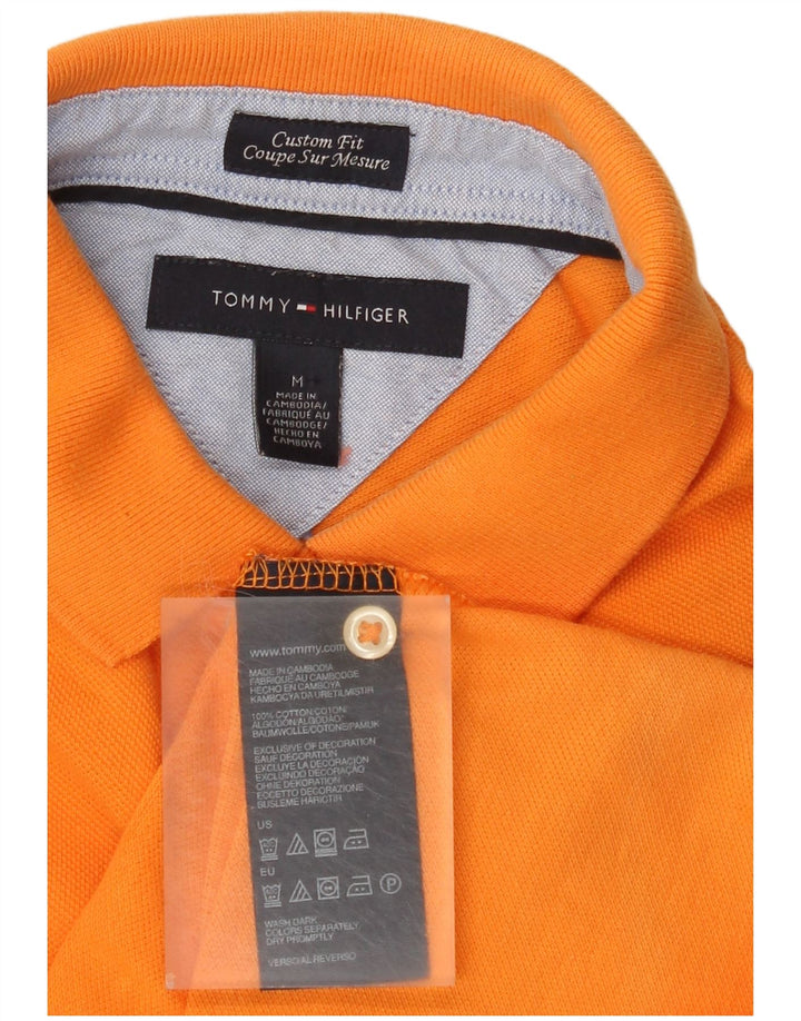 Tommy Hilfiger Polo Custom Fit para Hombre Algodón Naranja Medio