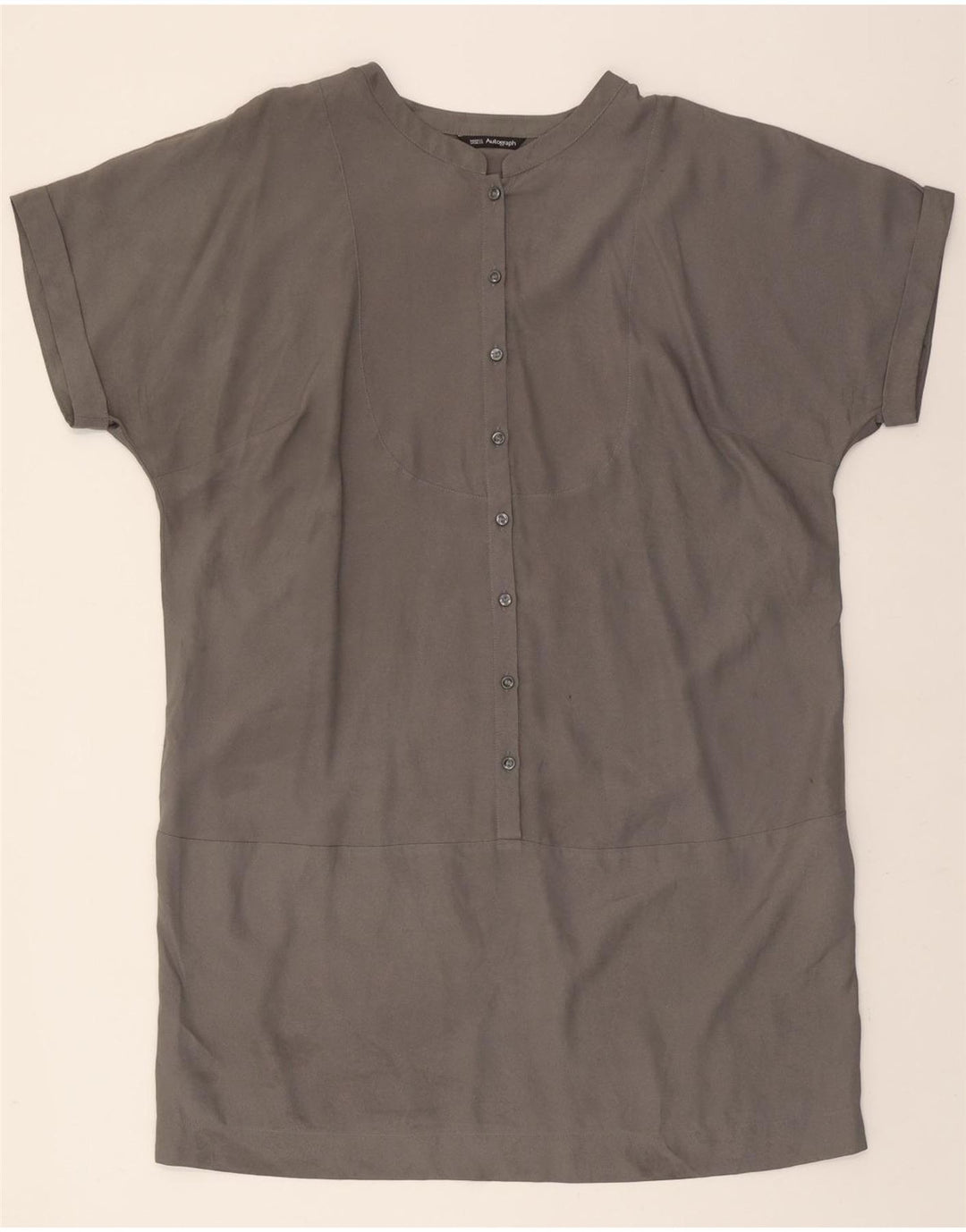 MARKS & SPENCER Womens Shift Dress UK 16 Large Grey Polyester Vintage Marks & Spencer and Second-Hand Marks & Spencer from Messina Hembry 