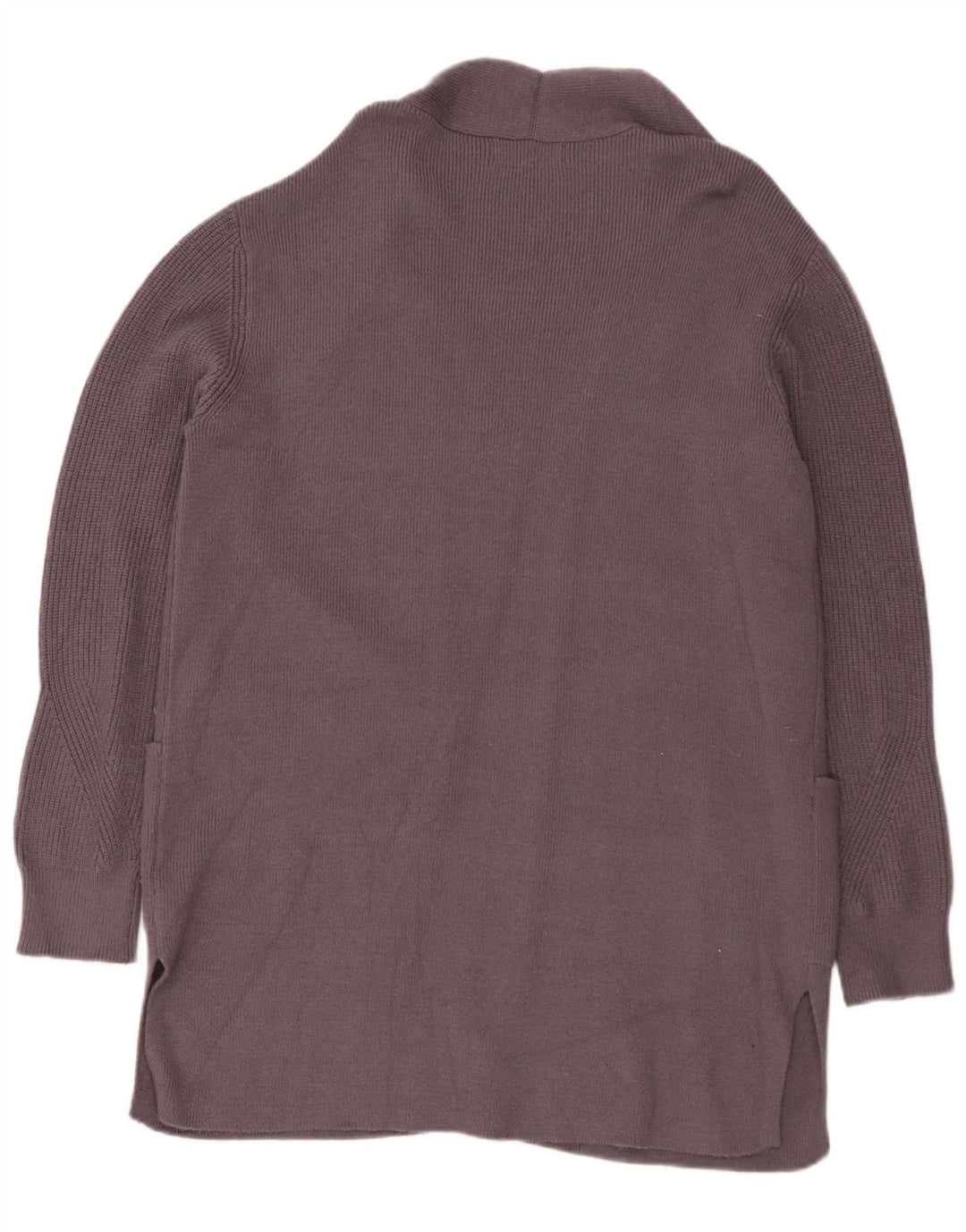 Marks & Spencer Suéter Cárdigan Abierto Largo para Mujer UK 44 Grande Gris
