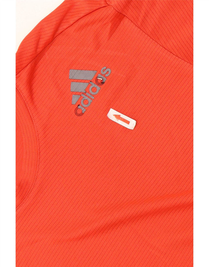 Adidas Hombre Climacool Camiseta Top Medio Rojo Poliéster