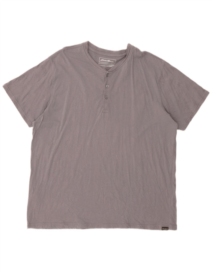 EDDIE BAUER Camiseta Hombre Top XL Gris Algodón