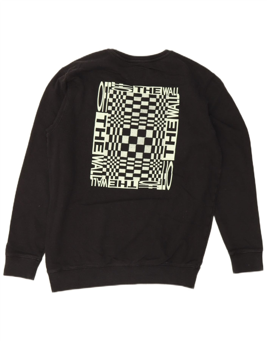 Vans Sudadera con gráfico gráfico tipo jersey de algodón negro grande para hombre