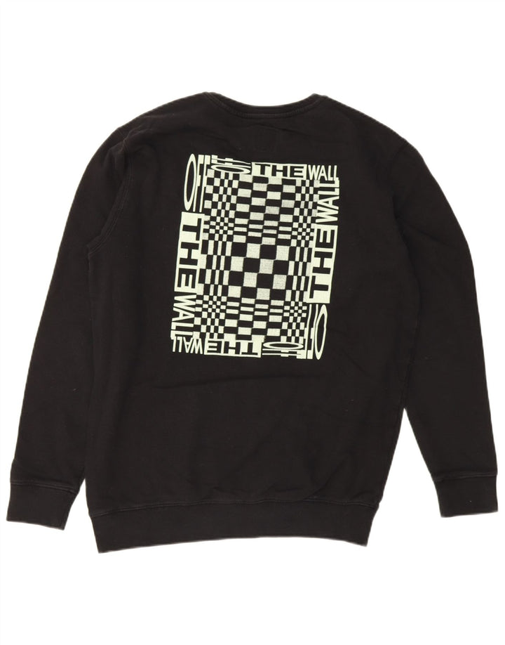 Vans Sudadera con gráfico gráfico tipo jersey de algodón negro grande para hombre