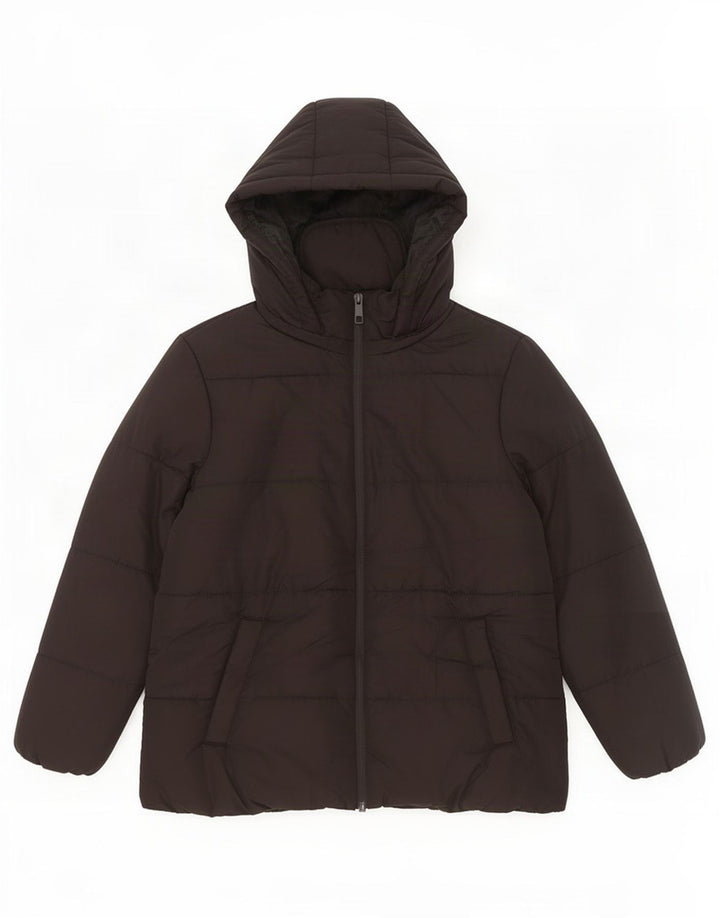 Marks & Spencer Chaqueta acolchada con capucha para mujer UK 40 XL Poliéster negro