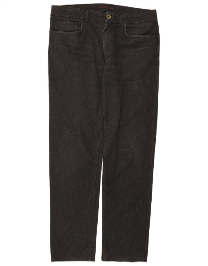 Vaqueros Trussardi Hombre Rectos W37 L31 Gris Algodón