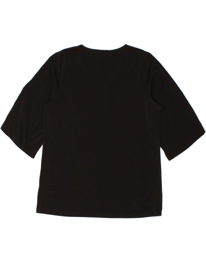 MICHAEL KORS Womens Blouse Top UK 14 Medium Black Polyester Vintage Michael Kors and Second-Hand Michael Kors from Messina Hembry 