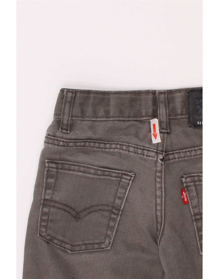 Levi's Vaqueros ajustados desgastados 511 para niños 4-5 años W22 L18 Algodón gris