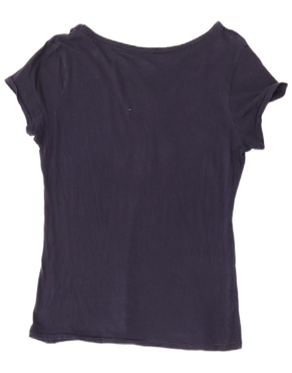 Timberland Camiseta gráfica para mujer Top UK 12 Medium Azul marino