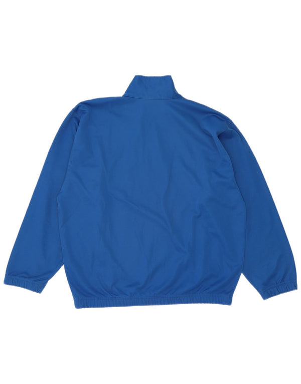 Errea Mens Zip Neck Jersey Chándal Top Grande Azul
