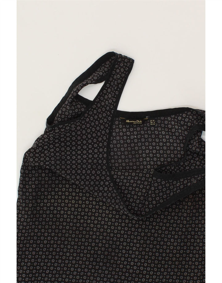 MASSIMO DUTTI Womens Vest Top EU 36 Small Black Spotted Vintage Massimo Dutti and Second-Hand Massimo Dutti from Messina Hembry 