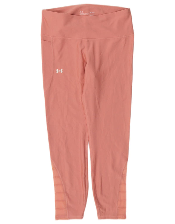 Under Armour Leggings cortos Heat Gear para mujer Reino Unido 44 Poliéster rosa grande