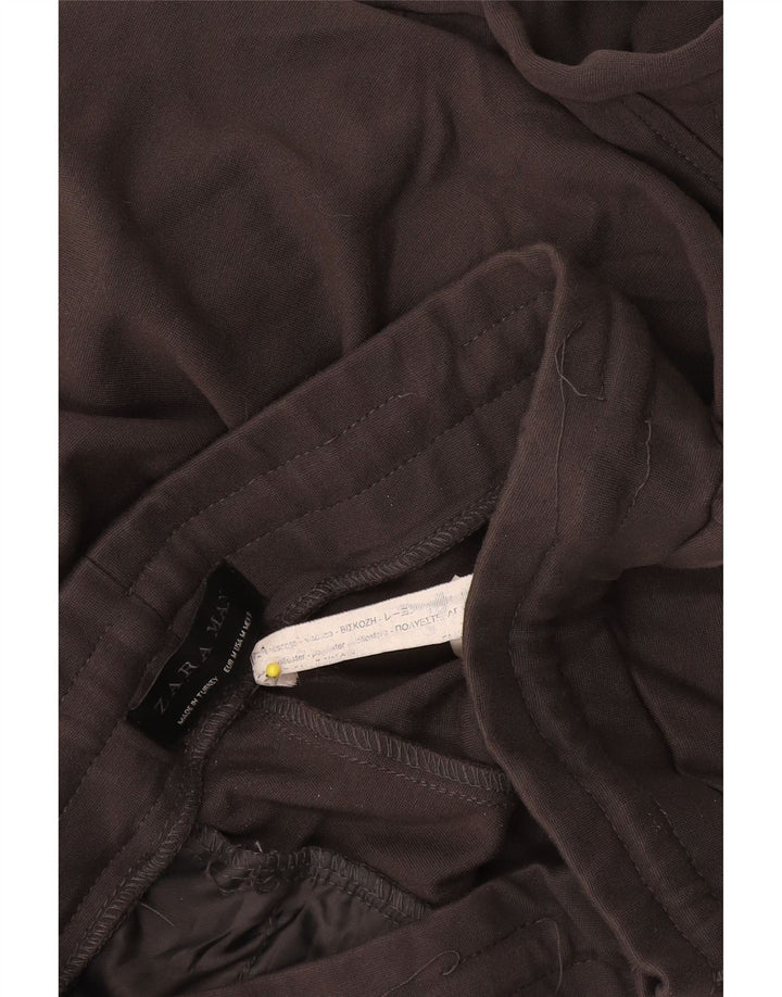 Zara Hombre Pantalón Chándal Joggers Gris Medio Viscosa
