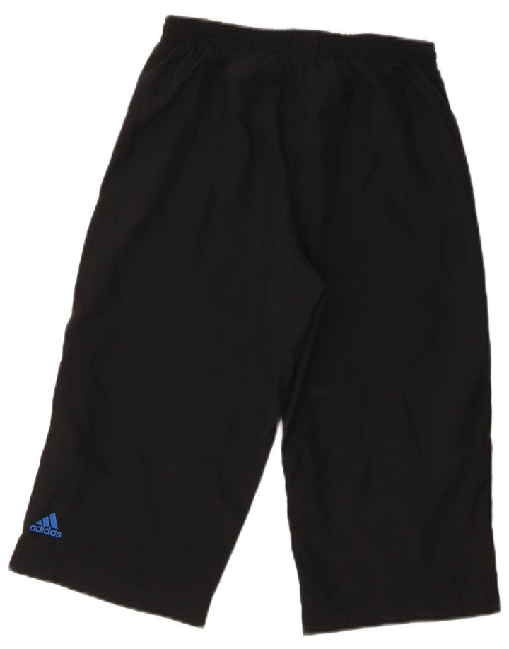 Adidas Pantalones cortos deportivos con gráficos para niños 11-12 años Negro Poliéster