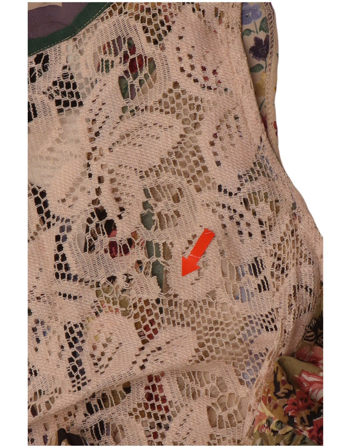 MASTRO MODA Vestido camisero para mujer UK 40 Mediano Multicolor Floral