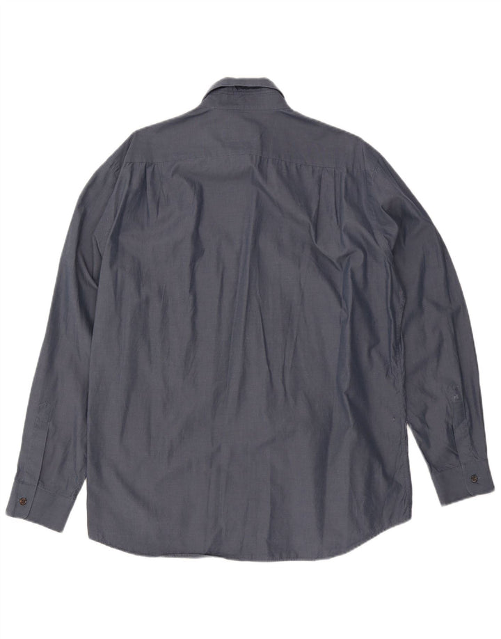 Hugo Boss Camisa Hombre Talla 16 41 Grande Azul Marino Algodón