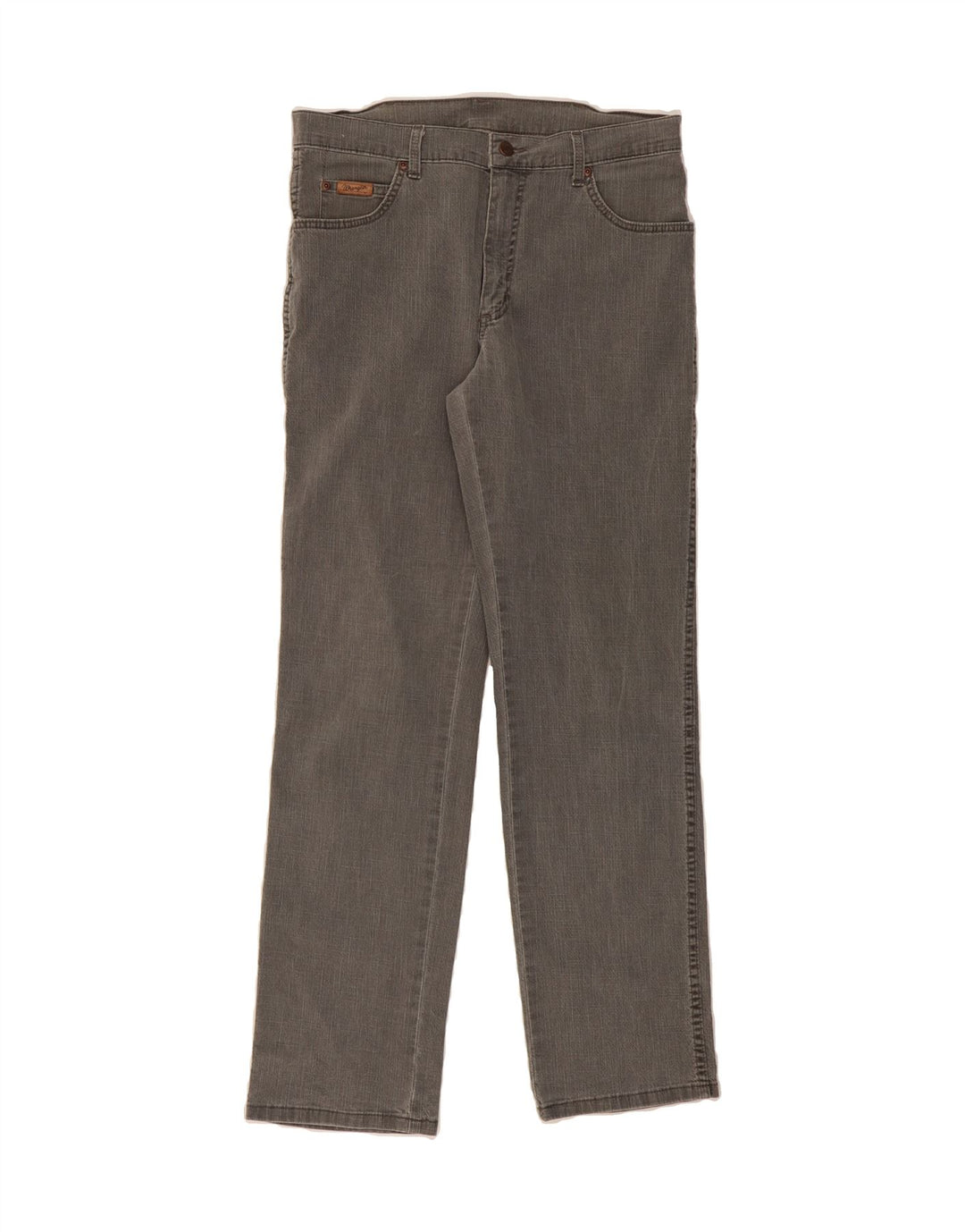 WRANGLER Mens Straight Jeans W33 L32 Grey Cotton Vintage Wrangler and Second-Hand Wrangler from Messina Hembry 