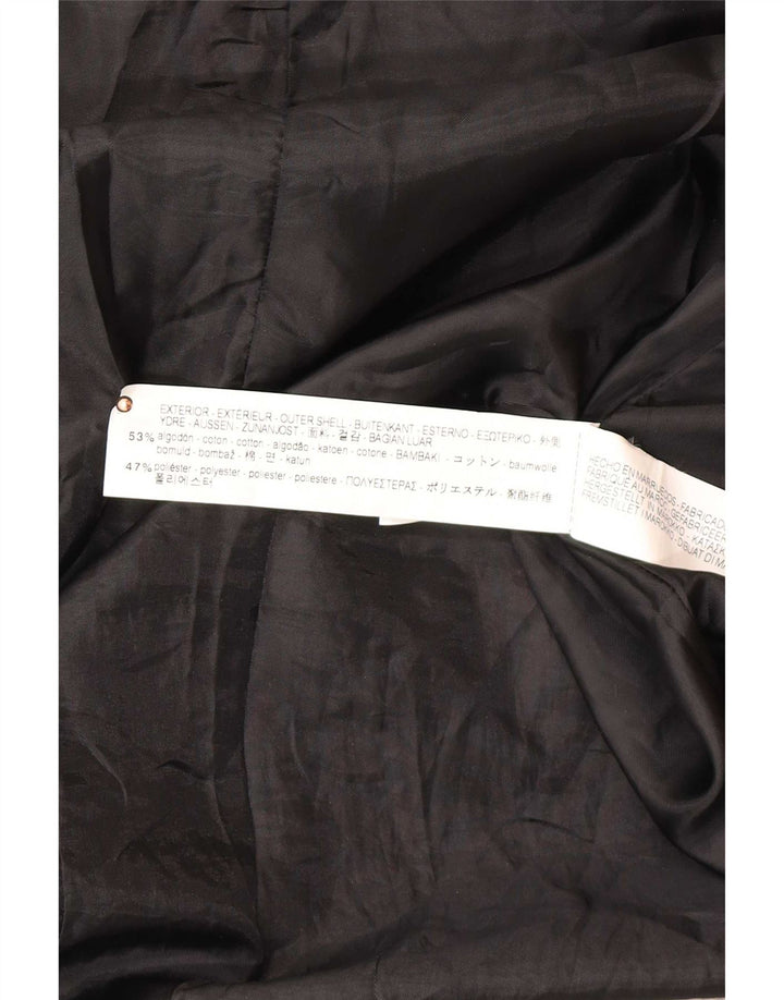 Zara Mujer Jersey Abrigo UK 10 Pequeño Algodón Gris