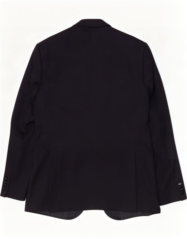 Chaqueta tipo blazer larga de 2 botones para hombre Marks & Spencer UK 42 XL Azul marino