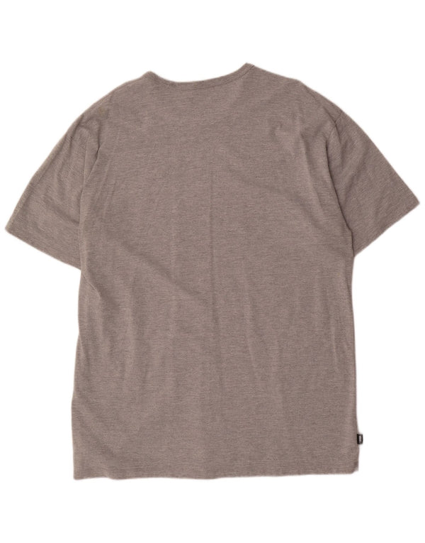 VANS Hombre Classic Fit Camiseta Top XL Gris Algodón
