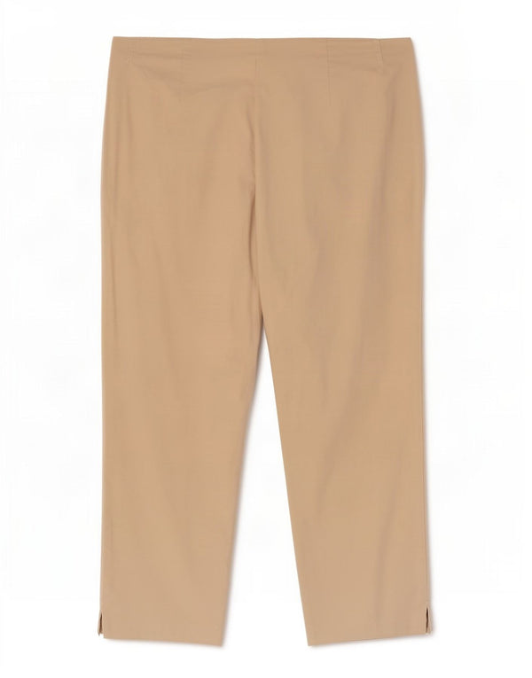 Marks & Spencer Pantalones Capri para Mujer Reino Unido 14 Grande W32 L21 Algodón Beige