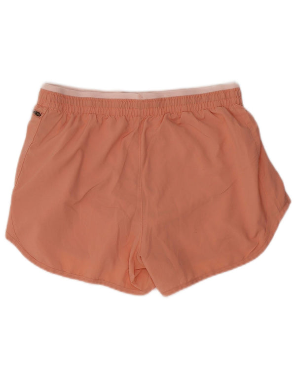 Nike - Pantalones cortos deportivos para mujer (talla 40), poliéster a rayas, color rosa medio