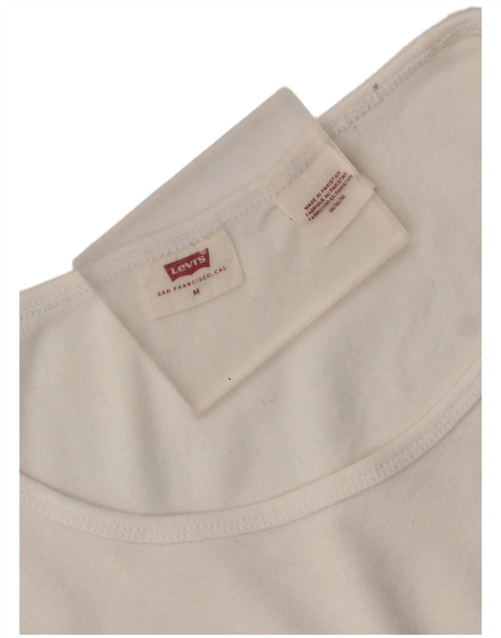 Levi's Camiseta corta para mujer UK 12 Medium White