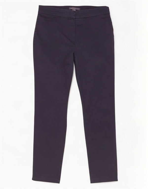 Marks & Spencer Pantalones informales ajustados para mujer UK 10 Small W28 L27 Azul marino
