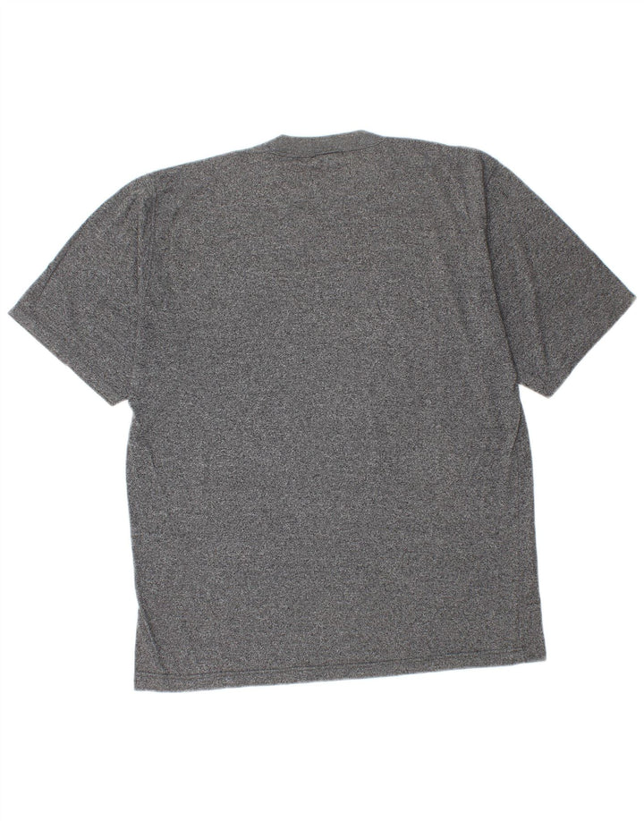 Camiseta Asics Hombre Top Algodón Moteado Gris Medio
