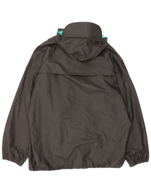 Columbia Chaqueta impermeable con capucha para hombre UK 40 Large Nylon negro