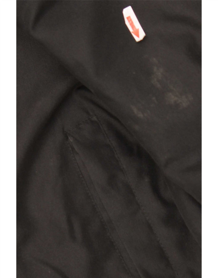 Kappa Chaqueta cortavientos para hombre UK 42 XL Poliéster negro