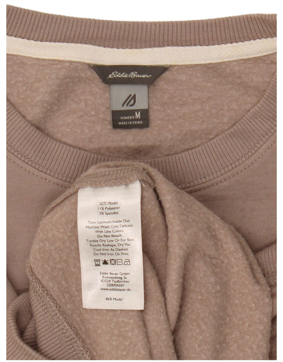 Eddie Bauer Sudadera para mujer Jumper UK 14 Medium Brown Modal