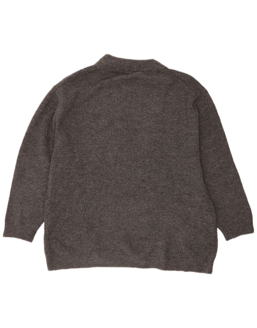 Zara Suéter De Cuello Redondo De Gran Tamaño para Mujer UK 44 Gris Medio