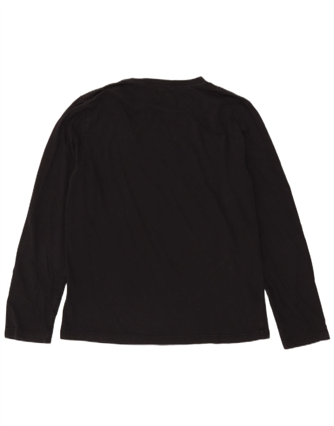 Wrangler Mens Graphic Top Manga Larga XL Algodón Negro