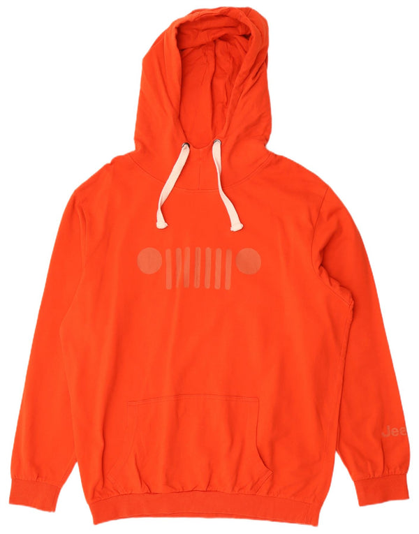 JEEP Jersey con capucha gráfica para hombre 2XL Algodón naranja
