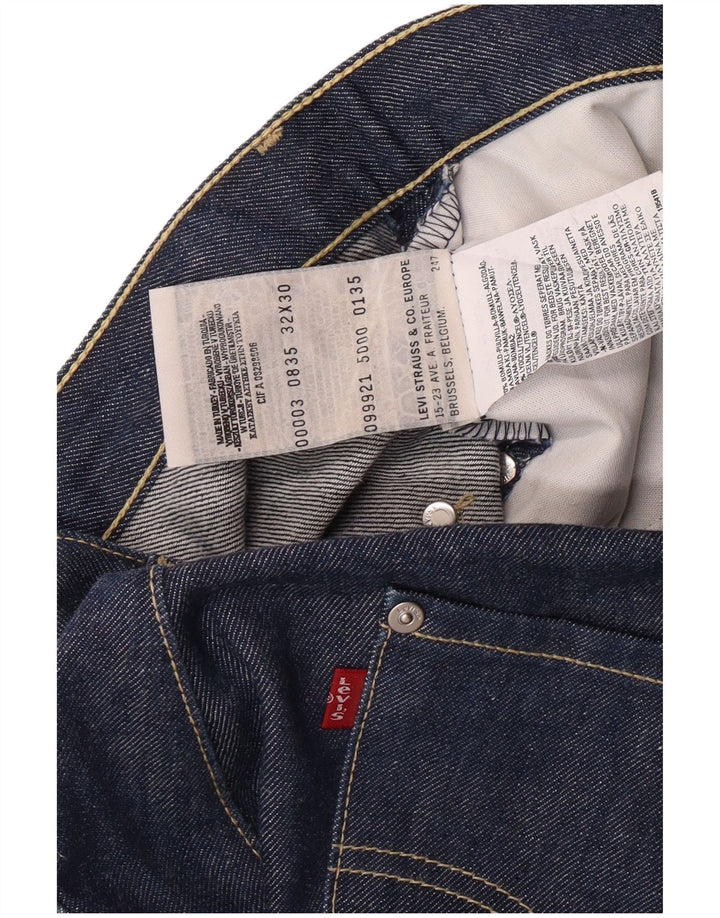 LEVI'S Jeans rectos 501 para hombre W32 L30 Azul Algodón Clásico