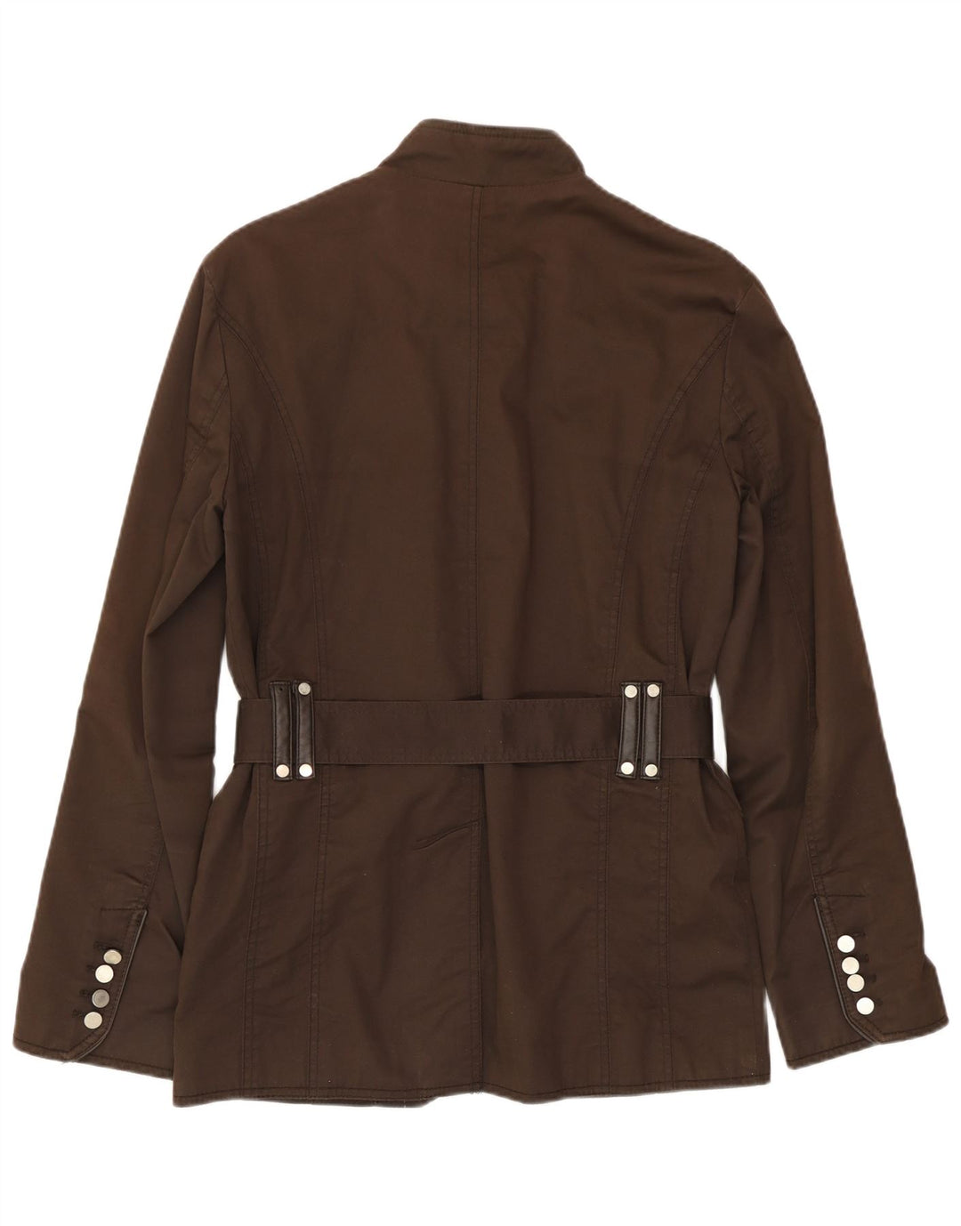 Zara Chaqueta Militar Hombre UK 38 Algodón Marrón Medio