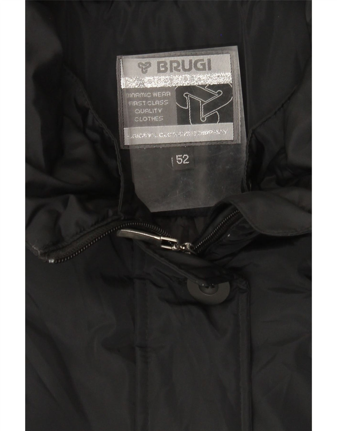 BRUGI Abrigo acolchado para mujer IT 52 2XL Negro