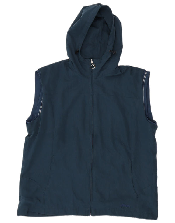 Diadora Chaqueta de chándal sin mangas con capucha para hombre IT 50 Medium Navy Blue
