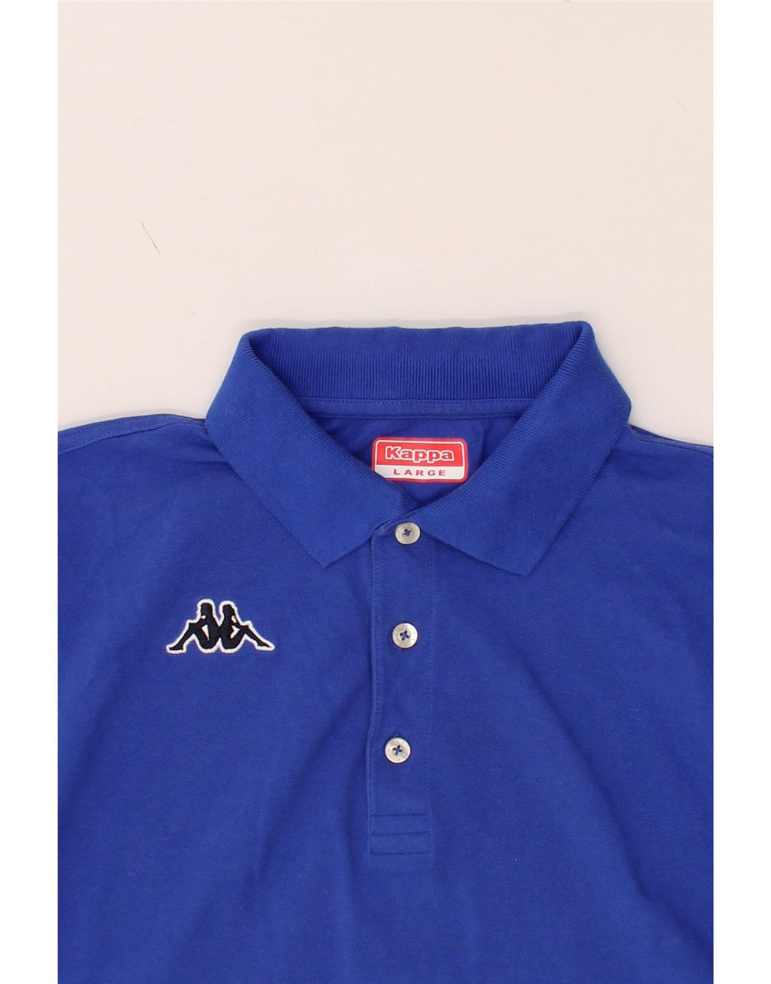KAPPA Mens Polo Shirt Large Blue Cotton Vintage Kappa and Second-Hand Kappa from Messina Hembry 