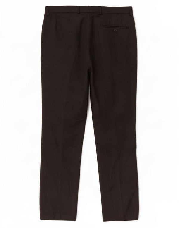 Marks & Spencer Pantalón de traje ajustado para hombre W32 L29 Poliéster gris